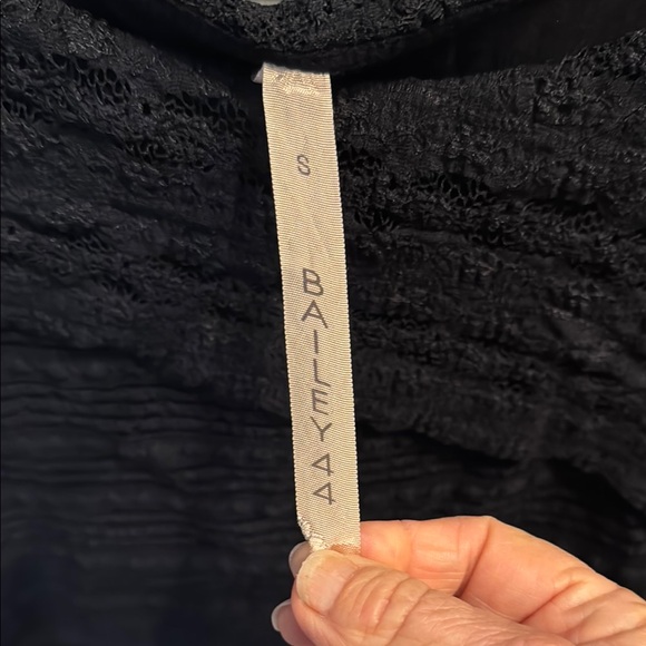 Little black Dress Anthropologie Bailey 44 Ines Column Lace Dress small - Picture 5 of 9